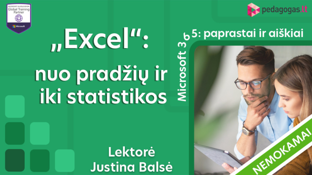 „Excel“: nuo pradžių ir iki statistikos